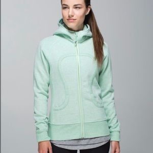 Lululemon Athletica scuba hoodie jacket, mint.